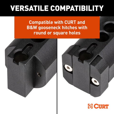 CURT 60654 - RockerBall 2-5/16-Inch Cushion Hitch Gooseneck Ball 30000 lbs