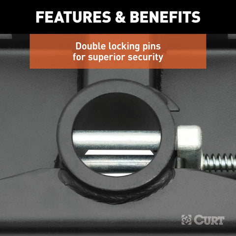 CURT 60690 - Double Lock EZr Gooseneck Hitch 2-5/16-In. Flip-Over Ball 25K Fits