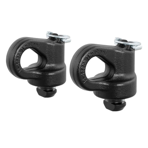 CURT 60691 - OEM Puck System Gooseneck Safety Chain Anchors Chevy Ford GMC Nissan (38K)