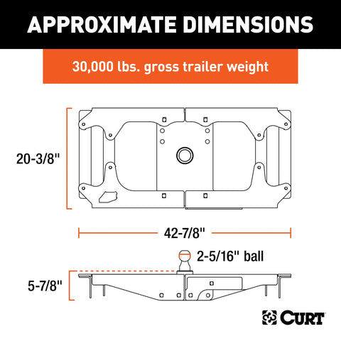 CURT 60702 - OEM Style Gooseneck Hitch Ball