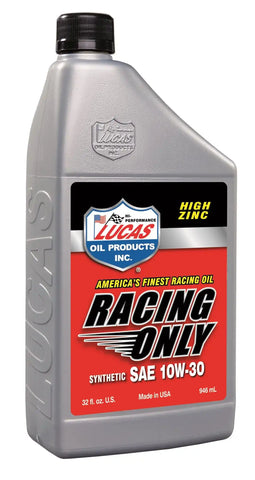 LUCAS OIL 10610 10W-30 SYN RACING OIL
