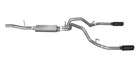 Gibson Performance Exhaust 65654B Black Elite Cat-Back Dual Split System Stainless