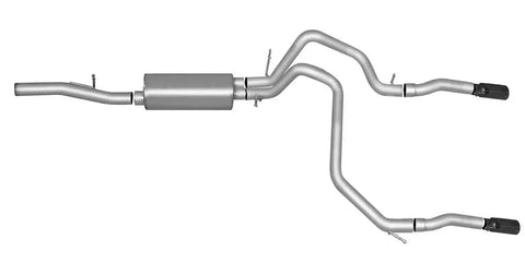 Gibson Performance Exhaust 65669B Black Elite Cat-Back Dual Split System Stainless