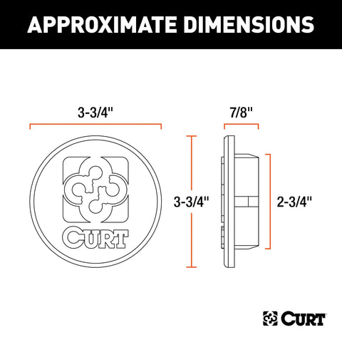 CURT 66165 - Replacement Black Rubber Gooseneck Hitch Cover