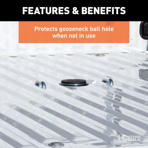 CURT 66165 - Replacement Black Rubber Gooseneck Hitch Cover