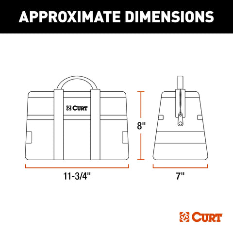 CURT 70004 - Towing Accessories Storage Tool Bag 14 Pockets Reinforced Webbing