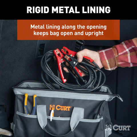 CURT 70004 - Towing Accessories Storage Tool Bag 14 Pockets Reinforced Webbing