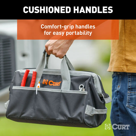 CURT 70004 - Towing Accessories Storage Tool Bag 14 Pockets Reinforced Webbing