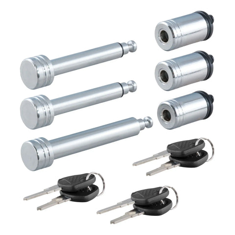 CURT 70005 - Rambler RV Tow Bar Lock Set 3-Pack Keyed-Alike