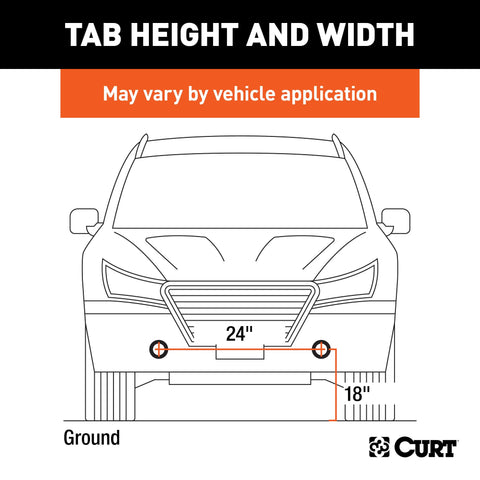CURT 70105 - Custom Tow Bar Base Plate Select Jeep Wrangler JL