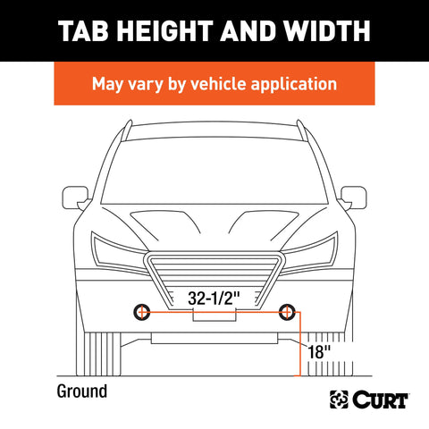 CURT 70120 - Custom Tow Bar Base Plate Select Chevrolet Silverado