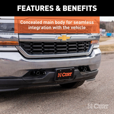 CURT 70120 - Custom Tow Bar Base Plate Select Chevrolet Silverado