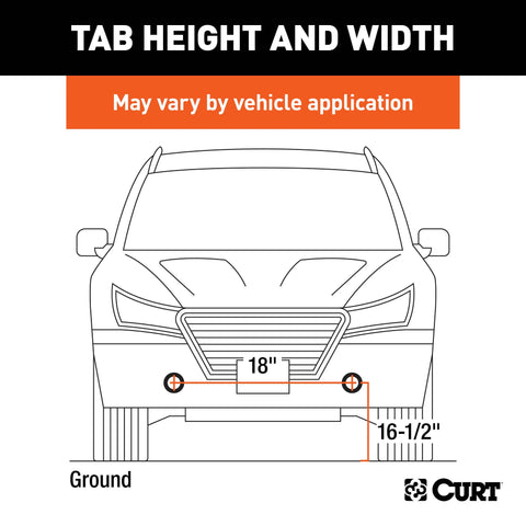 CURT 70123 - Custom Tow Bar Base Plate Select Cadillac SRX