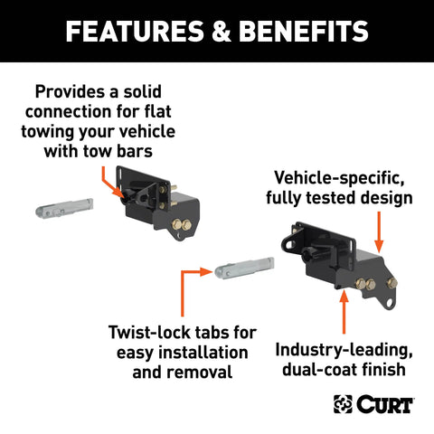 CURT 70137 - Custom Tow Bar Base Plate