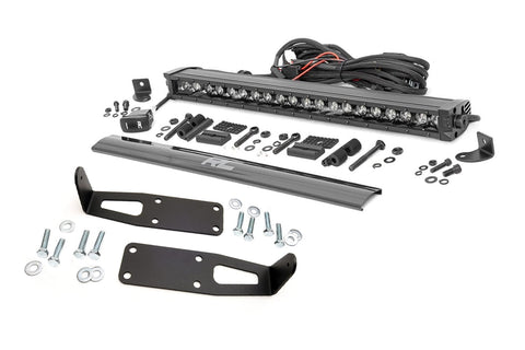 LED Light Kit | Bumper Mount | 20" Black Single Row | White DRL | Ram 2500 (03-18)/3500 (03-18) 