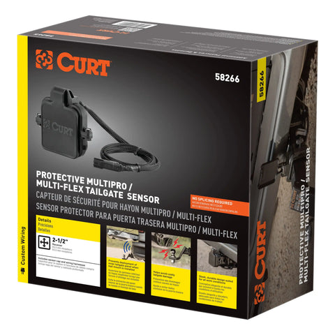 CURT 58266 - Protective MultiPro/Multi-Flex Tailgate Sensor with 2-1/2in. Hitch Cap