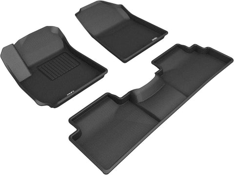 3D MAXpider L1KA05001509 All-Weather Floor Mats for Kia Soul 2020-2022 Custom Fit Car Floor Liners Kagu Series 1st & 2nd Row