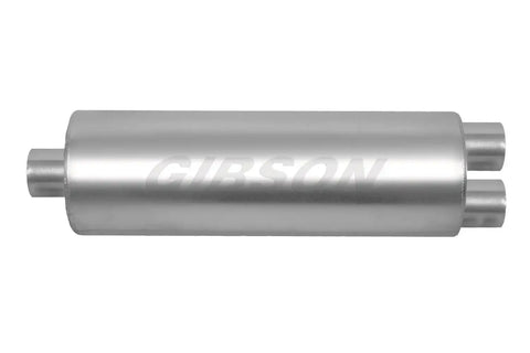 Gibson Performance Exhaust 758216S SFT Superflow Center/Dual Round Muffler Stainless