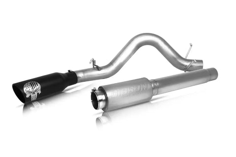 Gibson Performance Exhaust 76-0010 Patriot Skull Cat-Back Single System Stainless