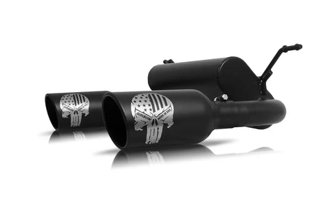 Gibson Performance Exhaust 76-0031 Patriot Skull Cat-Back Dual System Stainless