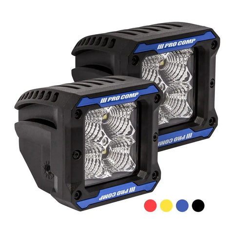 Pro Comp Suspension 76413P 2X2 Square 5W Led Flood Pair