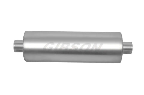 Gibson Performance Exhaust 788040S SFT Superflow Center/Center Round Muffler Stainless