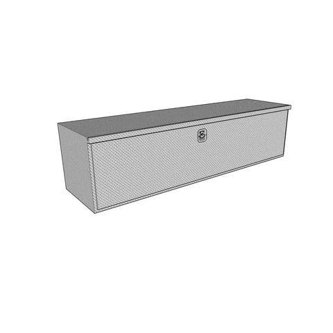 Westin 80-HUB1848 - Brute HD Under Body Tool Box Polished Aluminum 18 in. x 48 Drop Down Door