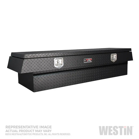 Westin 80-RB3419-BT - Brute Trailer Tongue Tool Box Textured Black Aluminum 34 in.