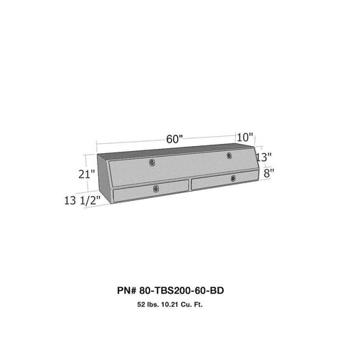 Westin 80-TBS200-60-BD - Brute Contractor TopSider Tool Box