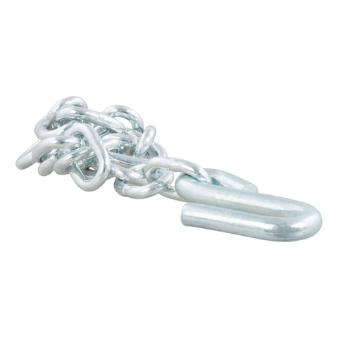 CURT 80300 - 27in. Safety Chain with 1 S-Hook (7000 lbs Clear Zinc)