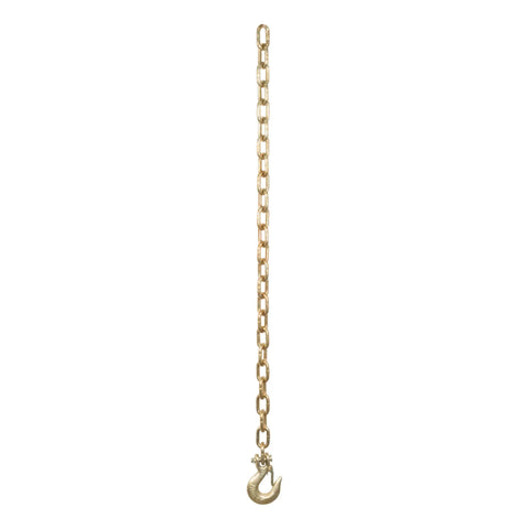 CURT 80303 - 35in. Safety Chain with 1 Clevis Hook (12600 lbs Yellow Zinc)