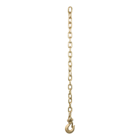 CURT 80304 - 35in. Safety Chain with 1 Clevis Hook (18800 lbs Yellow Zinc)