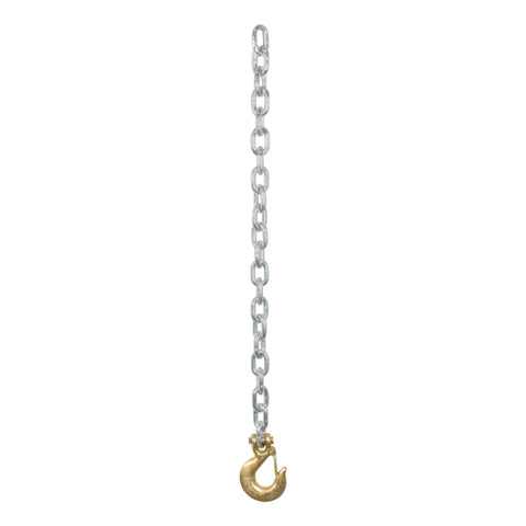 CURT 80315 - 35in. Safety Chain with 1 Clevis Hook (16200 lbs Yellow Zinc)