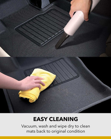 3D MAXpider L1KA05001509 All-Weather Floor Mats for Kia Soul 2020-2022 Custom Fit Car Floor Liners Kagu Series 1st & 2nd Row