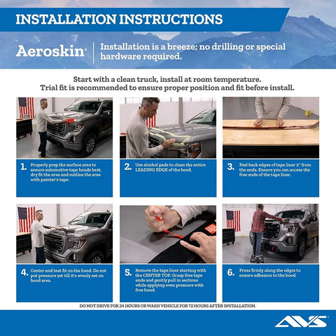 Auto Ventshade (AVS) 322196 - Aeroskin Hood Protector 2021-2023 Ford F-150 | Low Profile/Flush Smoke