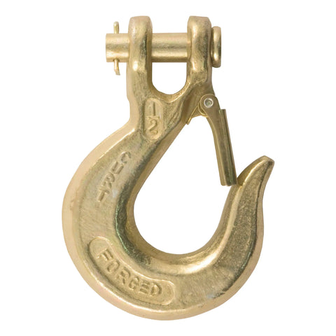 CURT 81910 - 1/2in. Safety Latch Clevis Hook (35000 lbs Pin)