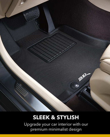3D MAXpider L1KA05001509 All-Weather Floor Mats for Kia Soul 2020-2022 Custom Fit Car Floor Liners Kagu Series 1st & 2nd Row