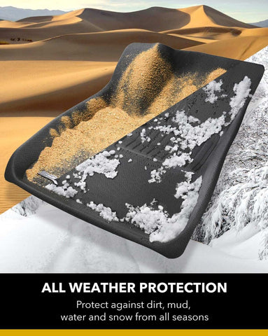 3D MAXpider L1KA05001509 All-Weather Floor Mats for Kia Soul 2020-2022 Custom Fit Car Floor Liners Kagu Series 1st & 2nd Row
