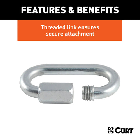 CURT 82900 - 5/16in. Quick Link (8800 lbs. Breaking Strength)