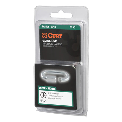 CURT 82901 - 5/16in. Quick Link (8800 lbs. Breaking Strength Packaged)