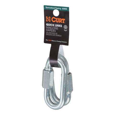 CURT 82903 - 5/16in. Quick Links (8800 lbs. Breaking Strength 2-Pack)