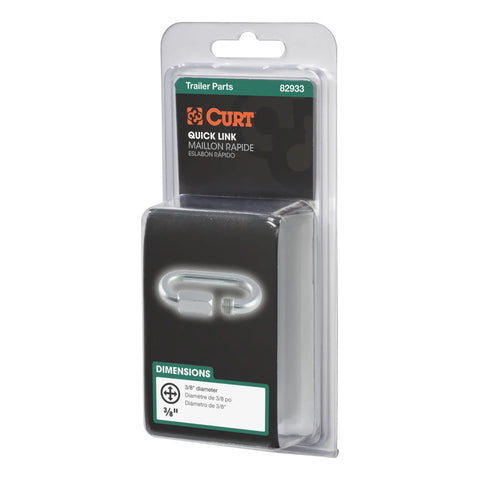CURT 82933 - 3/8in. Quick Link (11000 lbs. Breaking Strength Packaged)