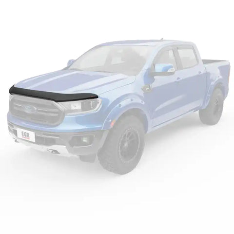 EGR 303555 - 19+ Ford Ranger Superguard Hood Guard Matte Black