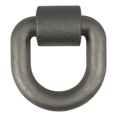 CURT 83770 - 3in.x 3in. Weld-On Tie-Down D-Ring (15587 lbs Raw Steel)