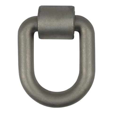 CURT 83780 - 3in.x 4in. Weld-On Tie-Down D-Ring (15587 lbs Raw Steel)