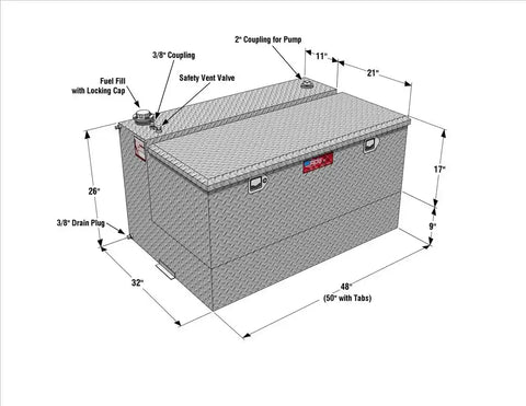 RDS MFG INC 72367 TRANSFER L-SHAPE 95GAL