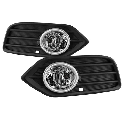 Spyder Auto 9044267 OEM Style Fog Lights W/OEM Switch And Chrome Trim Cover - Clear