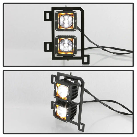 Spyder Auto 9045424 Full LED Fog Lights- Clear -