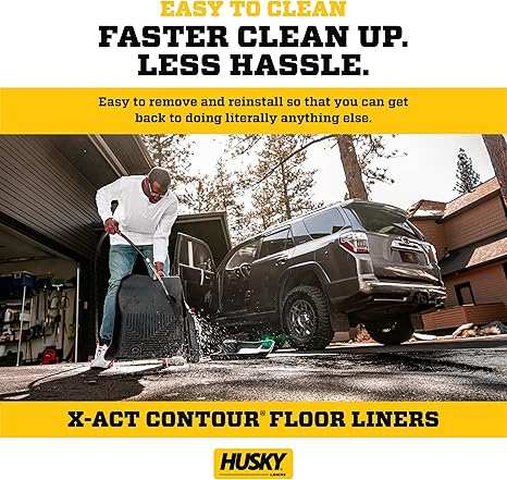 Husky Liner (HSL) 54471 - 2022 RIDGELINE CREW CAB X-ACT FLOOR LINERS 2 PC BLACK