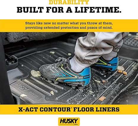 Husky Liner (HSL) 54471 - 2022 RIDGELINE CREW CAB X-ACT FLOOR LINERS 2 PC BLACK